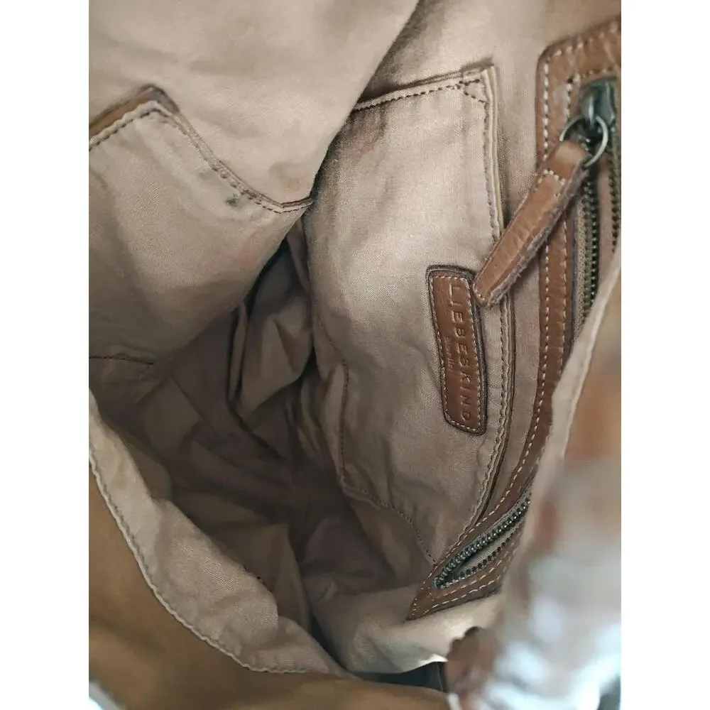 Anthropologie Liebeskind‎ Berlin Brown Leather Jeany Hobo Bag Purse Tote - Picture 8 of 12